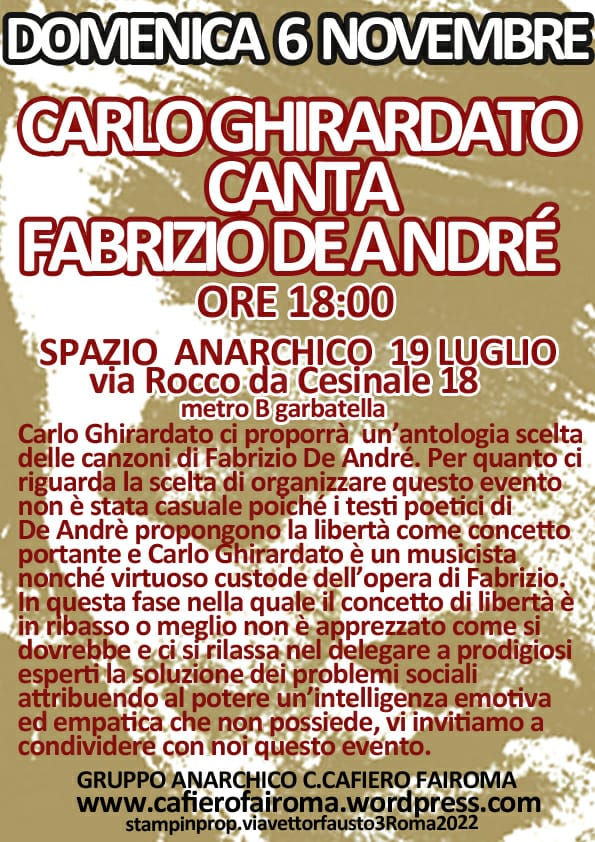 Carlo Ghirardato - Spazio Anarchico